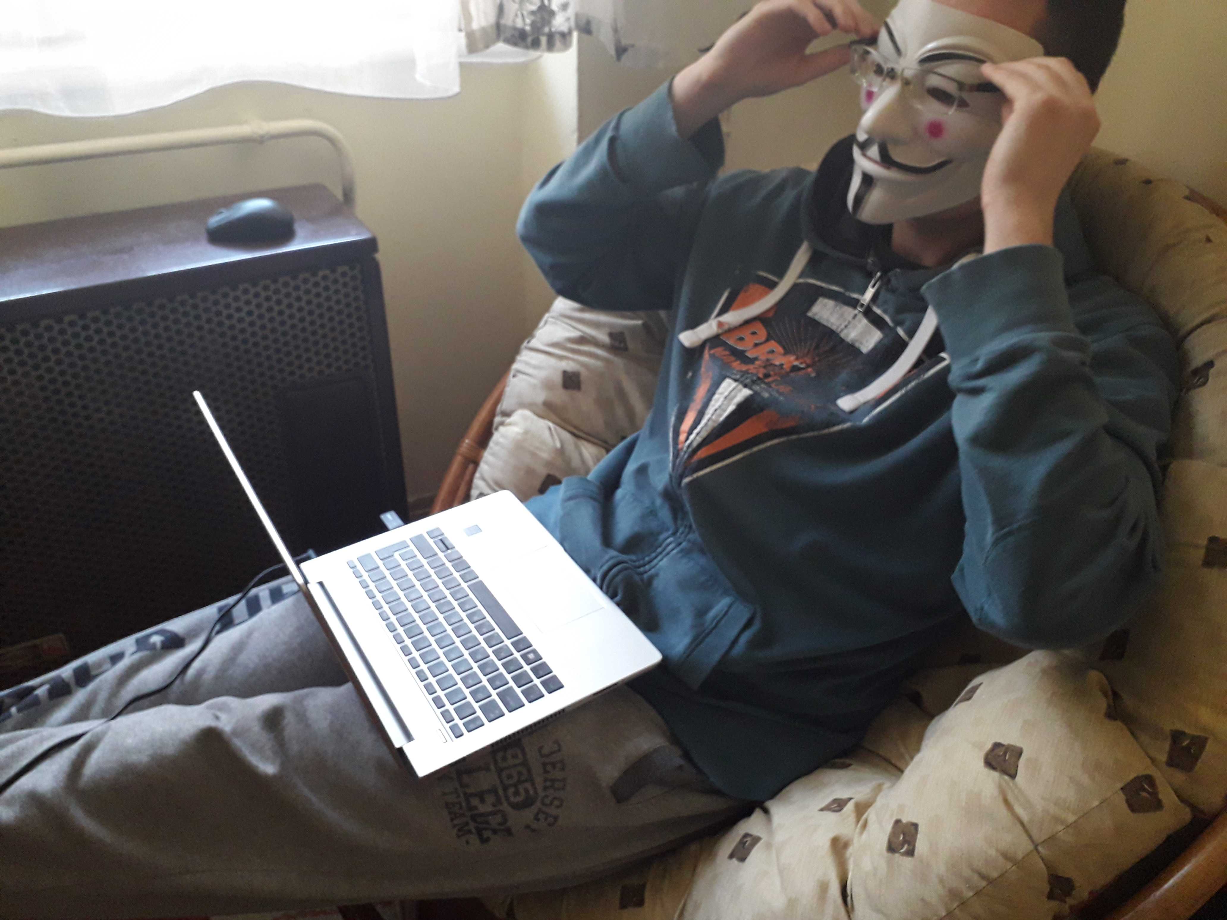 Anonymous Mask Remote Work Covid19 Quarantine